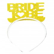 Gold Bride To Be Yazılı Taç, Bekarlığa Veda Partisi için Taç