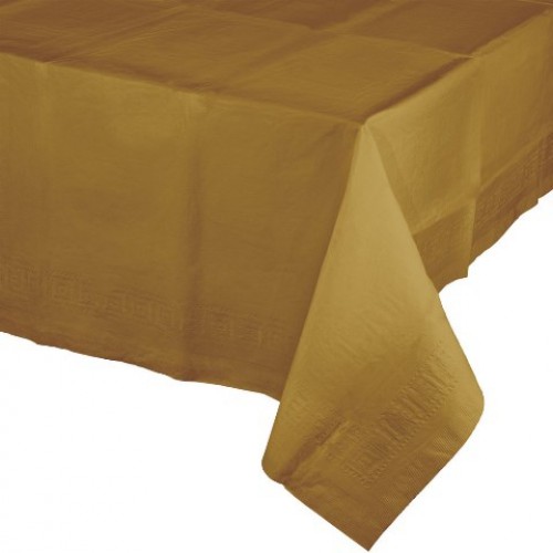 Gold Dore Altın Sarısı Masa Örtüsü 1.37m x 2.7m Doğum Günü Parti