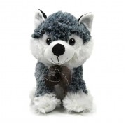 Gri Beyaz Sibirya Kurdu Peluş, Kurt Köpeği, Oyuncak Köpek 