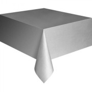 Gümüş Gri Kullan At Plastik Masa Örtüsü, 120x180 cm Naylon
