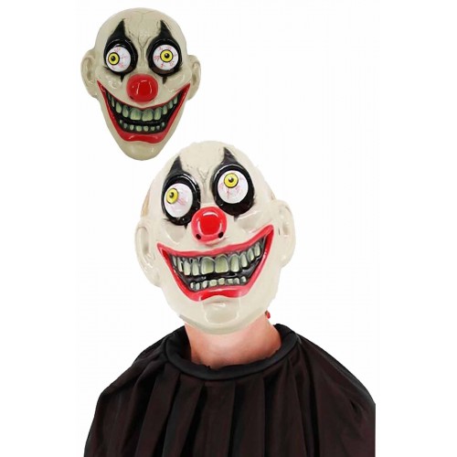 Halloween Cadılar Bayramı Yetişkin Fırlayan Büyük Göz Korkunç Palyaço Parti Maskesi 24x19cm