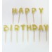 Happy Birthday Pasta Mumu Gold (Altın sarısı) - Parti Dolabı