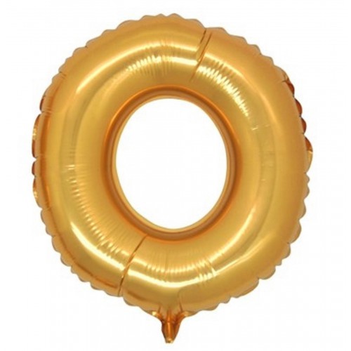 Harf Folyo Balon O Harfi Büyük Boy Balon Altın Sarısı /Dore 100CM