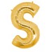Harf Folyo Balon S Harfi Büyük Boy Balon Altın Sarısı /Dore 100CM Harf Folyo Balon S Harfi Büyük Boy Balon Altın Sarısı /Dore 100CM