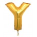 Harf Folyo Balon Y Harfi Büyük Boy Balon Altın Sarısı/Dore 100CM