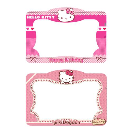 1 Adet Hello Kitty Doğum Günü Parti Fotoğraf Çerçevesi Ölçüleri 100x70