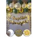 Hoşgeldin Ramazan Gold Yazı Ledli Zincir Balon Seti 11 Ayın Sultanı Ramazan Bayramı Oda Süsleme Seti