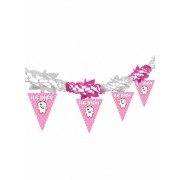 İlk Dişim Pembe Yatay Süs Diş Kız Dirgit Parti Diş Detaylı