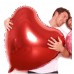 Kalp Balon + Kalpli Folyo 80cm Sevgiliye Doğum Günü Erkeğe Hediye