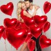Kalp Balon Mum Sürpriz Oda Süsleme Sevgililer Günü Evlilik Teklifi - Parti Dolabı