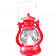 Kırmızı Hediyelik Küçük Gaz Lambası Ledli Işıklı Dekor Aksesuar