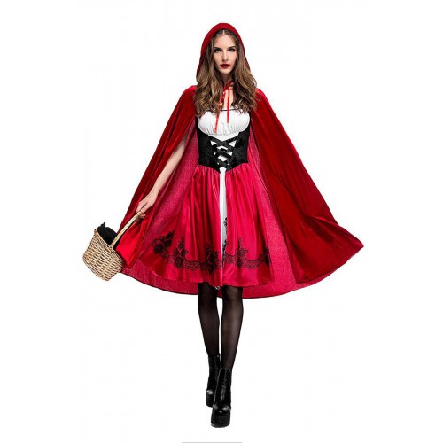 Kırmızı Pelerin Yetişkin Cadılar Bayramı Halloween 90cmx120cm