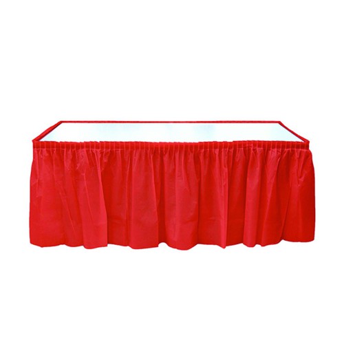 Kırmızı Table Skirt Masa Eteği 74 x 4.26 Doğum Günü Parti Ucuz