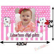 Kişiye Özel Diş Buğdayı Afişi, İlk Dişim Partisi Resimli Afiş