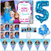 Kişiye Özel Elsa Frozen Doğum Günü Afişli Parti Malzemeleri - Parti Dolabı