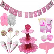 Kız Baby Shower Süsleri Seti Paketi