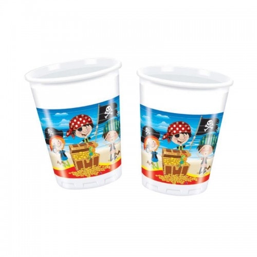 Korsan 8li Bardak Pirate Doğum Günü Bardağı 200ml - Parti Dolabı