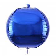 Koyu Mavi Lacivert Küre Şekilli Folyo Balon Helyumla Uçan