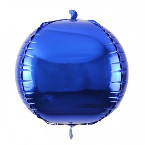 Koyu Mavi Lacivert Küre Şekilli Folyo Balon Helyumla Uçan - Parti Dolabı