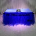 Koyu Mavi Lacivert Masa Tütü Eteği, Masa Süsleme Örtüsü İçin Tül - Parti Dolabı