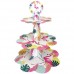Flamingo Cupcake Kek Standı, Flamingo 3 Katlı Karton Stand Flamingo Cupcake Kek Standı, Flamingo 3 Katlı Karton Stand