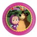 Maşa İle Koca Ayı 8li Tabak 23cm Doğum Günü Parti Masha and Bear