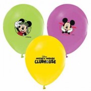 Mickey Mouse 12li Karışık Balon Doğum Günü Balonu, Helyumla Uçan