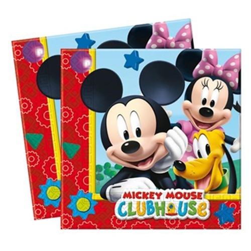 Mickey Mouse 20li Peçete 33cm x 33cm Doğum Günü Parti Peçetesi - Parti Dolabı