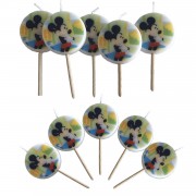 Mickey Mouse 5 adet Kürdanlı Mum Doğum Günü Mumları