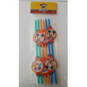 Mickey Mouse 6lı Pipet Doğum Günü Parti Pipeti Konsept Parti Ucuz