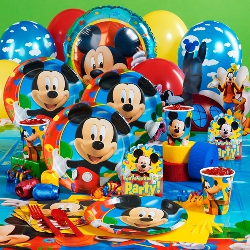 Mickey Mouse 8 Kişilik 8 Parça Parti Malzemeleri Seti - Parti Dolabı