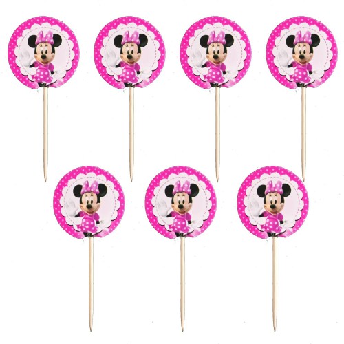 Minnie Mouse 20li Sunum Kürdanı Doğum Günü Ucuz - Parti Dolabı