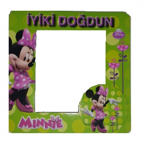 Minnie Mouse 25 adet Magnet Doğum Günü Mıknastıslı Çerçeve - Parti Dolabı