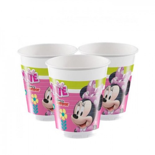 Minnie Mouse Bardak 8 adet Doğum Günü Parti Bardağı Ucuz 200ml - Parti Dolabı