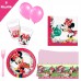 Minnie Mouse Fare mini 8 Kişilik 6 Parça Doğum Günü Seti malzemeleri - Parti Dolabı