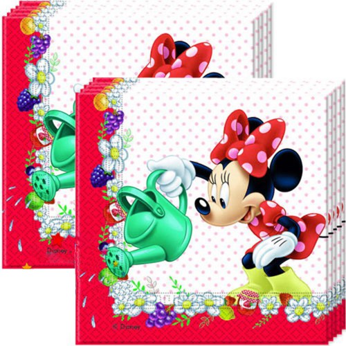 Minnie Mouse Peçete 20li Doğum Günü Parti Peçetesi 33cmx33cm - Parti Dolabı