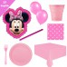 Minnie mouse Pinyata 25 Kişilik Parti seti balon doğum günü mini fare - Parti Dolabı