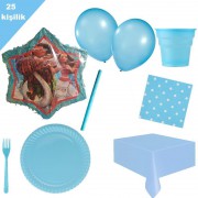 Moana Pinyata 25 Kişilik Parti seti balon doğum günü