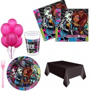 Monster high 16 Kişilik 8 Parça Doğum Günü Seti malzemeleri