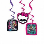 Monster High 3'lü Yaylı Set Asma İp Süs Doğum Günü
