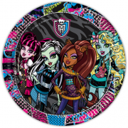 Monster High 10lu Tabak Doğum Günü Parti Tabağı 23cm Ucuz Konsept