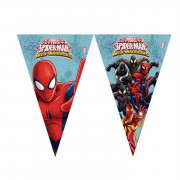 Örümcek Adam, Spiderman Flama Bayrak Doğum Günü Parti Süsleri 