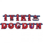 örümcek adam iyiki doğdun yazı 2 mt  parti malzemesi