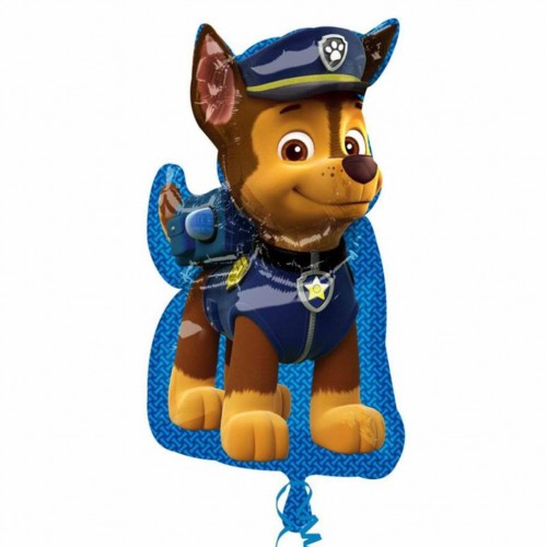 Paw Patrol Chase Folyo Balon, Paw Petrol Doğum Günü Parti Balonu - Parti Dolabı