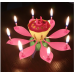 1 Adet Müzikli Sihirli Mum, Otomatik Açılan Çiçek Doğum Günü Süsü - Parti Dolabı