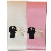 Pembe Beyaz Gelin Damat Takı Kurdelesi Düğün Kına