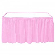 Pembe Skirt Masa Eteği Masa Yanlarında Fırfır 74 cm x 426 cm 