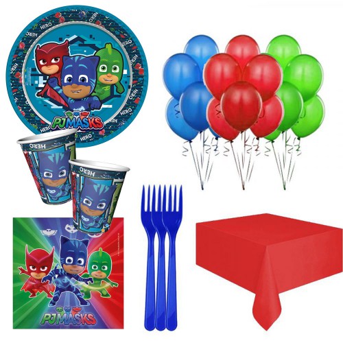 Pija Maskeliler, Pj Masks 24 Kişilik Doğum Günü Parti Seti Paketi