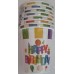 Renkli Happy Birthday 8li Bardak Doğum Günü Parti Bardağı