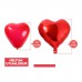 Sevgililer Günü Süsleme Paketi Kırmızı Peluş Ayı, Kalp Balon Seti - Parti Dolabı
